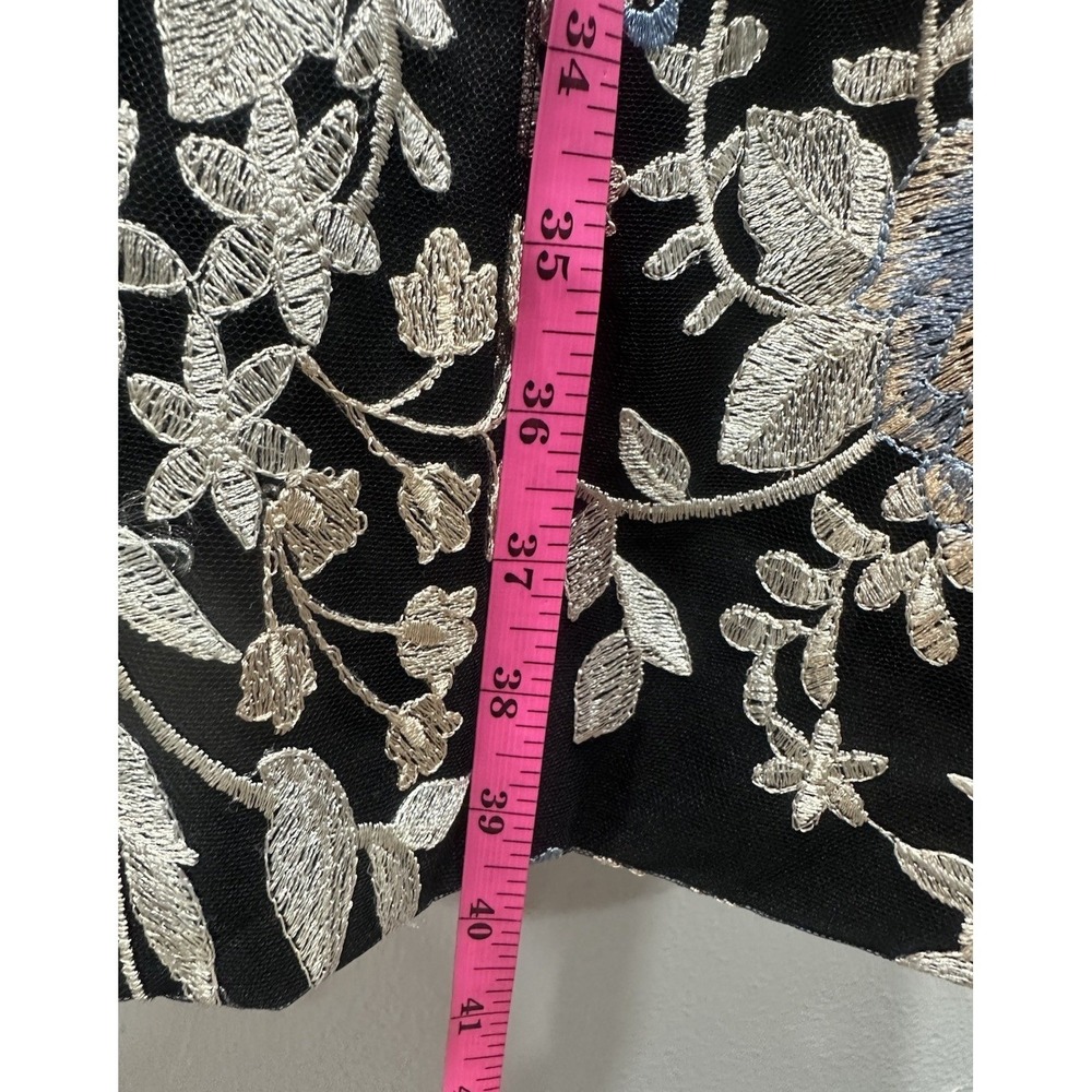 White House Black Market Dress Women's Size 8 Black Ivory Lace Lining Sleeveless - Picture 5 of 13